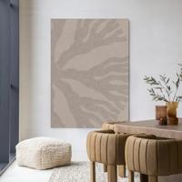 Urban Cotton Wandkleed 'Circle Light' 145 x 190cm in Frame - black