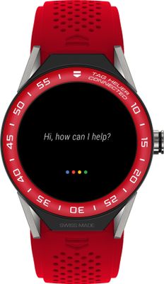 Horlogeband Smartwatch Tag Heuer SBF8A8015 / FT6080 Rubber Rood 22mm