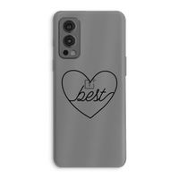 Best heart black: OnePlus Nord 2 5G Transparant Hoesje