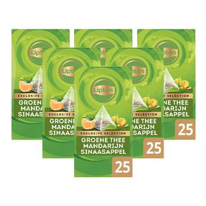 Lipton - Exclusive Selection Groene thee Mandarijn Sinaasappel - 6x 25 zakjes