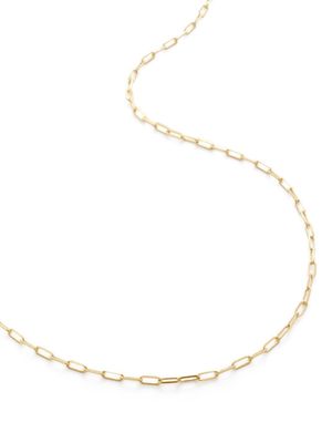 Monica Vinader collier Paperclip en or 14ct