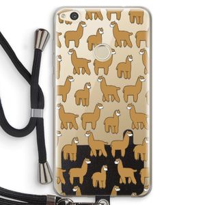 Alpacas: Huawei Ascend P8 Lite (2017) Transparant Hoesje met koord