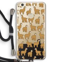 Alpacas: Huawei Ascend P8 Lite (2017) Transparant Hoesje met koord