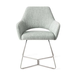 Jesper Home Yanai eetkamerstoel Soft Sage beehive steel