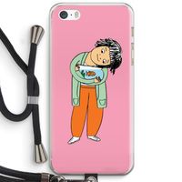 Visknuffel: iPhone 5 / 5S / SE Transparant Hoesje met koord