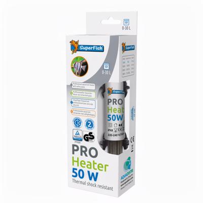 Superfish Pro Heater 50w - Aquariumverwarmer voor 0-30L - Thermisch Schokbestendig Glas 17cm