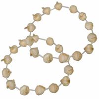 Knoflook ketting - 2x - Carnaval verkleed spullen Fransman/Dracula thema