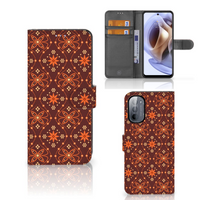 Motorola Moto G31 | G41 Telefoon Hoesje Batik Brown