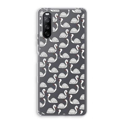Zwanen: Sony Xperia 10 III Transparant Hoesje