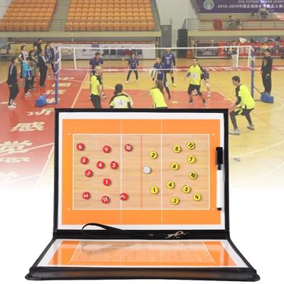 Volleybal Coach Board tactische plaat Handbal Coaching Sets Volley bal apparatuur opleiding magnetische korrels & Pen