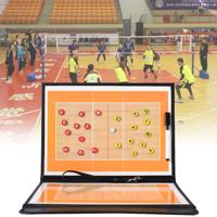 Volleybal Coach Board tactische plaat Handbal Coaching Sets Volley bal apparatuur opleiding magnetische korrels & Pen