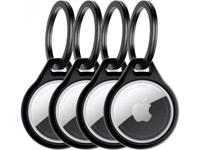 ITSKINS ITSKINS Level 2 AirCover Solid for Apple Airtag Black (4-Pack)