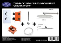 One-Pack Inbouw-Regendoucheset Verona-M-200