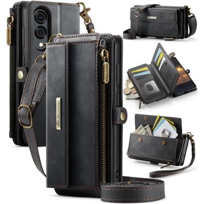 Caseme Samsung Galaxy S25 Edge hoesje - portemonnee tasje - Zwart