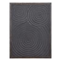 Levya Zwart Wandpaneel met Rond Patroon