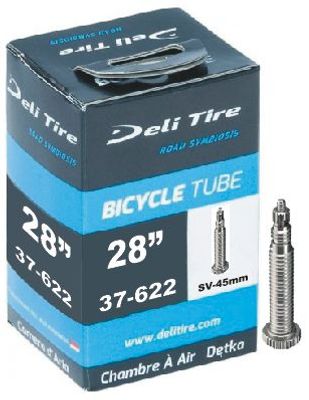 Deli tire binnenband sv17 28 inch 37/42-622 28x1 5/8x1 3/8 sv 40 mm