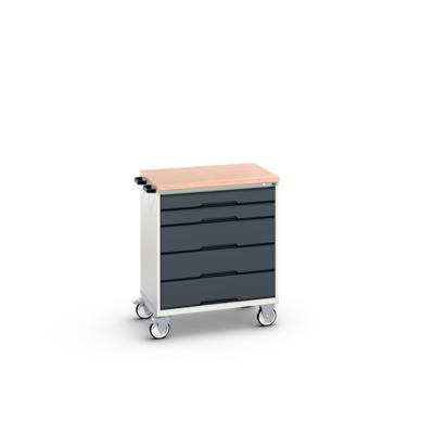 Bott Verso Mobiele Kast | 800x600x980mm | 5 Laden | MPX Top | RAL 7016 - 16927001.19