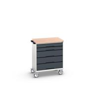 Bott Verso Mobiele Kast | 800x600x980mm | 5 Laden | MPX Top | RAL 7016 - 16927001.19