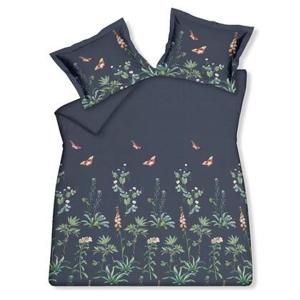 Dekbedovertrek Flowery Blue Ink | Blauw | Satijnkatoen