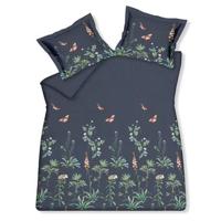 Dekbedovertrek Flowery Blue Ink | Blauw | Satijnkatoen