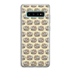 Slapende poes: Samsung Galaxy S10 Plus Transparant Hoesje