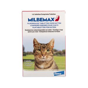 Milbemax - grote kat - 2 tabletten