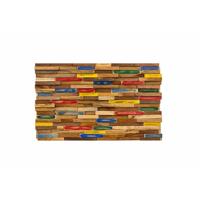 Wandpaneel - Multikleur - Massief teakhout - 1m2