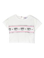 Chiara Ferragni Kids t-shirt à motif Eyelike - Blanc - thumbnail