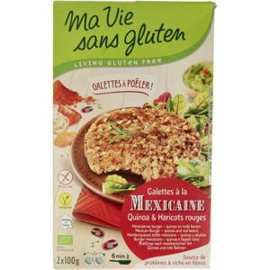 Ma Vie Sans Mexicaanse quinoaburgers 2 x 100g glutenvrij bio