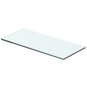 Wandschap transparant 40x12 cm glas