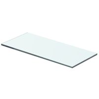 Wandschap transparant 40x12 cm glas