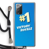 Victory Royale: Samsung Galaxy Note 20 / Note 20 5G Transparant Hoesje met koord