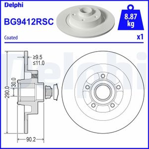 Remschijf BG9412RSC