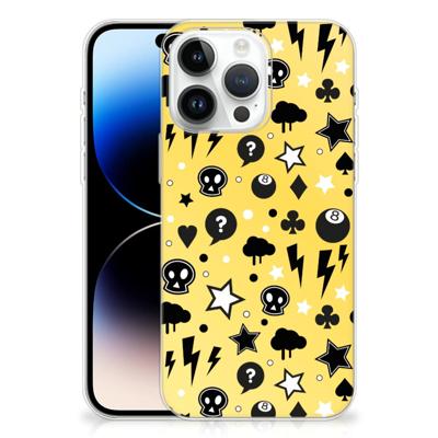 Silicone Back Case iPhone 14 Pro Max Punk Geel Silicone Back Case iPhone 14 Pro Max Punk Geel