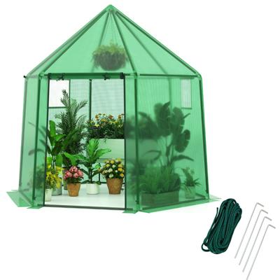 Foliekas met Allwetter-PE-bekleding & Roldeur & Venster Kas Serre