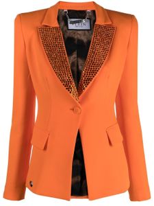 Philipp Plein blazer cintré à simple boutonnage - Orange