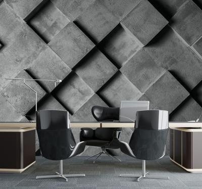 Bedrijfsfotobehang 3d geometrische vierkanten