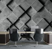 Bedrijfsfotobehang 3d geometrische vierkanten