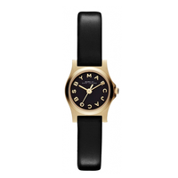 Horlogeband Marc by Marc Jacobs MBM1345 Onderliggend Leder Zwart 7mm - thumbnail