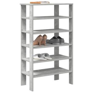 VidaXL Schoenenrek 61x32x105 cm bewerkt hout betongrijs