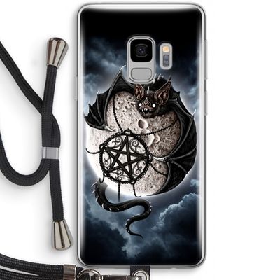 Volle maan: Samsung Galaxy S9 Transparant Hoesje met koord