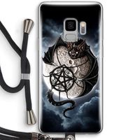 Volle maan: Samsung Galaxy S9 Transparant Hoesje met koord
