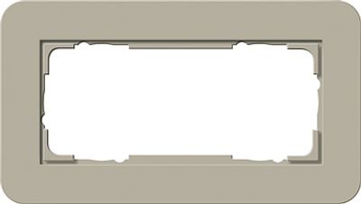 Gira afdekraam 2 voudig ZM E3 grijs beige-antraciet