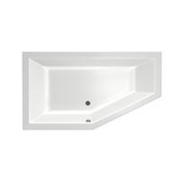 Xenz Society Hoekbad - 160x90x53 - afvoer Midden - Links - acryl - wit 6881-01