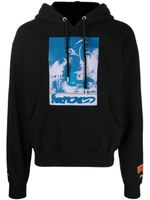 Heron Preston hoodie à imprimé oiseau - Noir