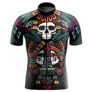 Voor heren Wielrenshirt Korte mouw Fietsen Shirt Kleding Bovenlichaam met 3 achterzakken Bergracen Wegwielrennen Ademend Sneldrogend Vochtregelerend Reflecterende strips Zwart Geel Blauw Grafisch Lightinthebox