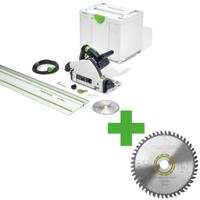 Festool TS 55 FEBQ-Plus-FS Invalzaag in Systainer + FS 1400/2 Geleiderail - 577010