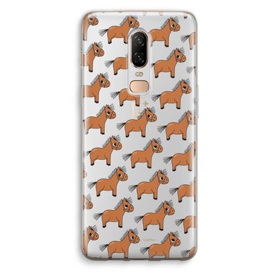 Pony: OnePlus 6 Transparant Hoesje