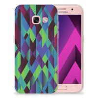 Samsung Galaxy A3 2017 | TPU Hoesje | Abstract Green Blue