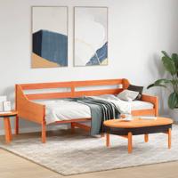 Bedbank zonder matras wasbruin 75x190 cm massief grenenhout